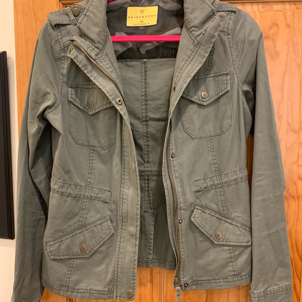 Olive green army jacket